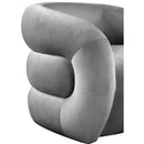  Manufacturer Color_Grey -- Roxbury Grey Velvet Upholstered Accent Chair IMAGE 6