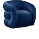  Manufacturer Color_Navy -- Roxbury Navy Velvet Upholstered Accent Chair IMAGE 1