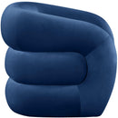  Manufacturer Color_Navy -- Roxbury Navy Velvet Upholstered Accent Chair IMAGE 4