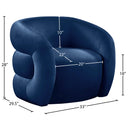  Manufacturer Color_Navy -- Roxbury Navy Velvet Upholstered Accent Chair IMAGE 7