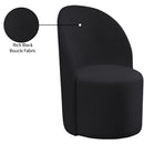  Manufacturer Color_Black -- Meridian Hautely Stationary Fabric Accent Chair IMAGE 10