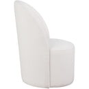  Manufacturer Color_Cream -- Hautely Cream Boucle Fabric Upholstered Accent / Dining Chair IMAGE 4
