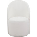 Manufacturer Color_Cream -- Hautely Cream Boucle Fabric Upholstered Accent / Dining Chair IMAGE 5