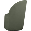  Manufacturer Color_Green -- Hautely Green Boucle Fabric Upholstered Accent / Dining Chair IMAGE 6