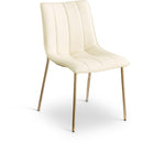 Meridian Isla Cream Vegan Leather Dining Chair IMAGE 1
