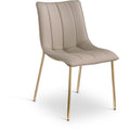  Color_Taupe -- Isla Taupe Vegan Leather Upholstered Dining Chair IMAGE 1