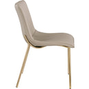  Color_Taupe -- Isla Taupe Vegan Leather Upholstered Dining Chair IMAGE 4