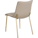  Color_Taupe -- Isla Taupe Vegan Leather Upholstered Dining Chair IMAGE 6