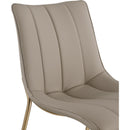  Color_Taupe -- Isla Taupe Vegan Leather Upholstered Dining Chair IMAGE 7