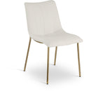 Meridian Isla White Vegan Leather Dining Chair IMAGE 1