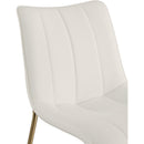 Meridian Isla White Vegan Leather Dining Chair IMAGE 7