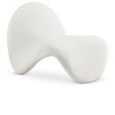  Manufacturer Color_Cream -- Theodore Cream Faux Sherling Upholstered Accent Chair IMAGE 1