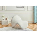  Manufacturer Color_Cream -- Theodore Cream Faux Sherling Upholstered Accent Chair IMAGE 2