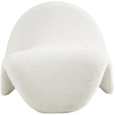  Manufacturer Color_Cream -- Theodore Cream Faux Sherling Upholstered Accent Chair IMAGE 4