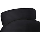  Color_Black/ Gold -- Yara Black Velvet Upholstered Dining Chair IMAGE 5