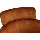  Color_Cognac -- Yara Cognac Velvet Upholstered Dining Chair IMAGE 5