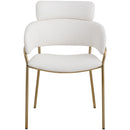 Meridian Yara Cream Vegan Leather Dining Chair IMAGE 4