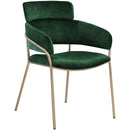Meridian Yara Green Velvet Dining Chair IMAGE 1