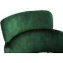  Color_Gold/ Green -- Yara Green Velvet Upholstered Dining Chair IMAGE 5