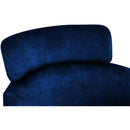  Color_Navy -- Yara Navy Velvet Upholstered Dining Chair IMAGE 5