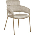  Color_Stone -- Yara Stone Velvet Upholstered Dining Chair IMAGE 1