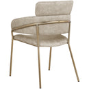  Color_Stone -- Yara Stone Velvet Upholstered Dining Chair IMAGE 3
