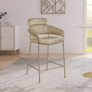  Color_Beige/ Gold -- Meridian Yara Counter Height Stool IMAGE 2