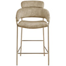  Color_Beige/ Gold -- Meridian Yara Counter Height Stool IMAGE 4