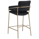 Meridian Yara Black Velvet Counter Stool IMAGE 3