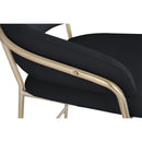  Color_Black/ Gold -- Yara Black Velvet Upholstered Counter Stool IMAGE 5