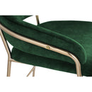  Color_Gold/ Green -- Yara Green Velvet Upholstered Counter Stool IMAGE 5