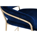  Color_Navy -- Yara Navy Velvet Upholstered Counter Stool IMAGE 5