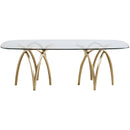 Meridian Madelyn Gold Dining Table IMAGE 3