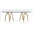 Meridian Madelyn Gold Dining Table IMAGE 5