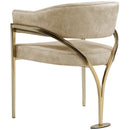 Meridian Madelyn Beige Velvet Dining Chair IMAGE 3