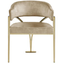 Color_Beige/ Gold -- Meridian Madelyn Dining Chair IMAGE 4