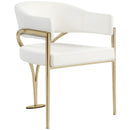  Color_Cream/ Gold -- Madelyn Cream Velvet Upholstered Dining Chair IMAGE 1