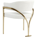 Meridian Madelyn Cream Vegan Leather Dining Chair IMAGE 3