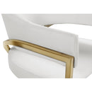 Color_Cream/ Gold -- Madelyn Cream Velvet Upholstered Dining Chair IMAGE 5