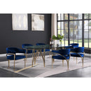 Meridian Madelyn Navy Velvet Dining Chair IMAGE 2