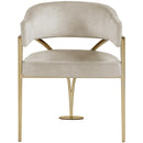  Color_Stone -- Madelyn Stone Velvet Upholstered Dining Chair IMAGE 4