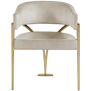 Meridian Madelyn Stone Velvet Dining Chair IMAGE 4