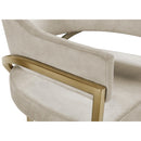  Color_Stone -- Madelyn Stone Velvet Upholstered Dining Chair IMAGE 5
