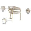  Color_Stone -- Madelyn Stone Velvet Upholstered Dining Chair IMAGE 7