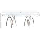Meridian Madelyn Silver Dining Table IMAGE 5