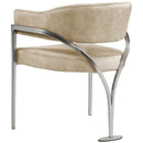 Meridian Madelyn Beige Velvet Dining Chair IMAGE 3