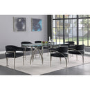 Meridian Madelyn Black Velvet Dining Chair IMAGE 2