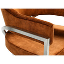  Color_Cognac -- Madelyn Cognac Velvet Upholstered Dining Chair IMAGE 5