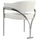  Color_Cream -- Madelyn Cream Velvet Upholstered Dining Chair IMAGE 3