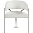Meridian Madelyn Cream Vegan Leather Dining Chair IMAGE 4